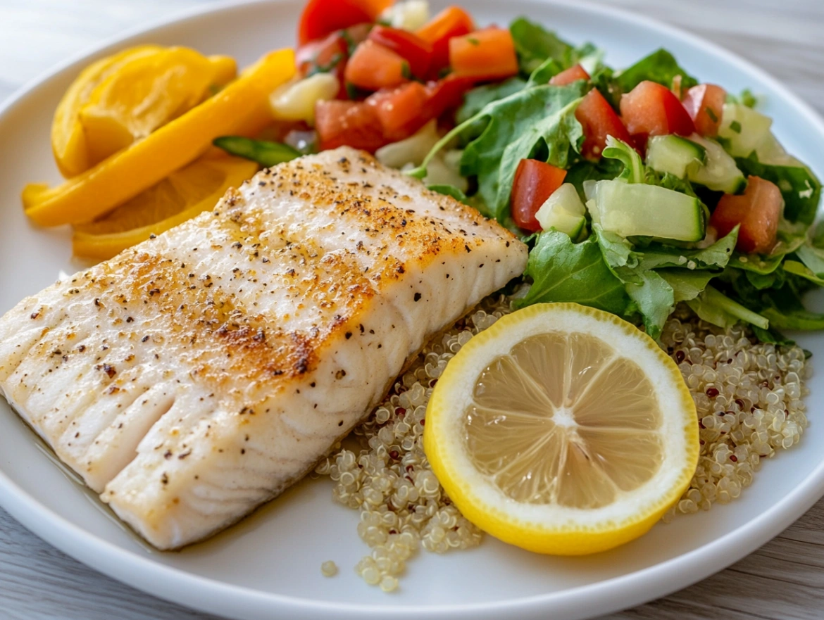 Корисний збалансований обід для людей похилого віку