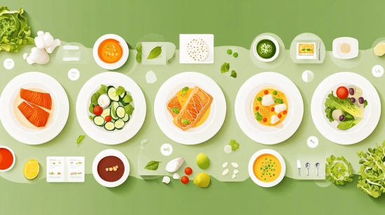 Інфографіка про калорії в популярних стравах